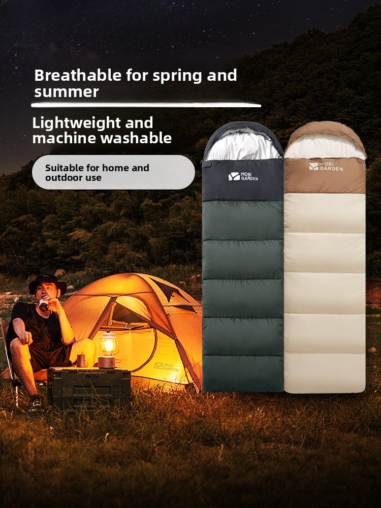 Outdoor Camping Solo - كيس نوم محمول سميك للاستخدام الخارجي