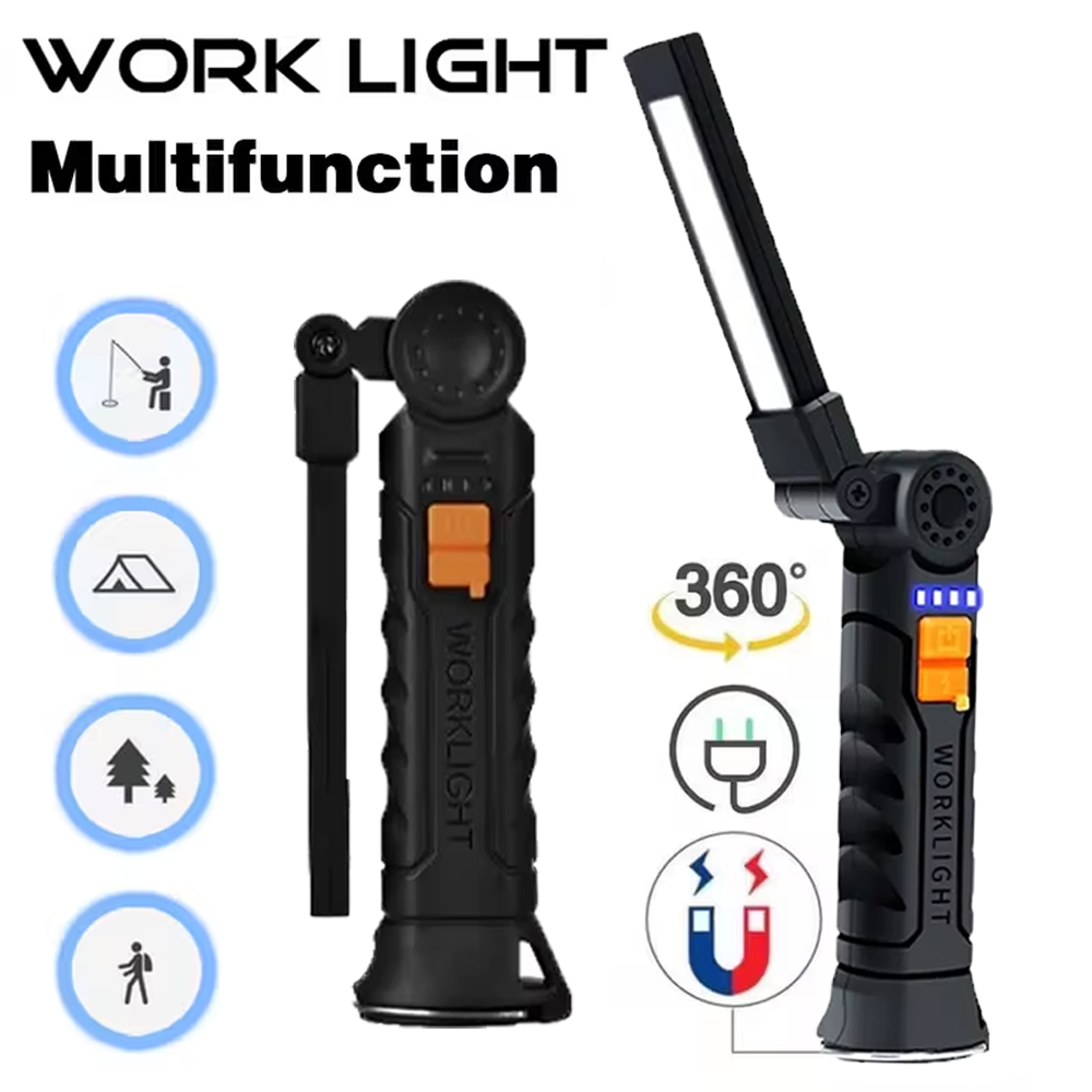 Outdoor Camping Lamp - مصباح يدوي COB LED محمول USB