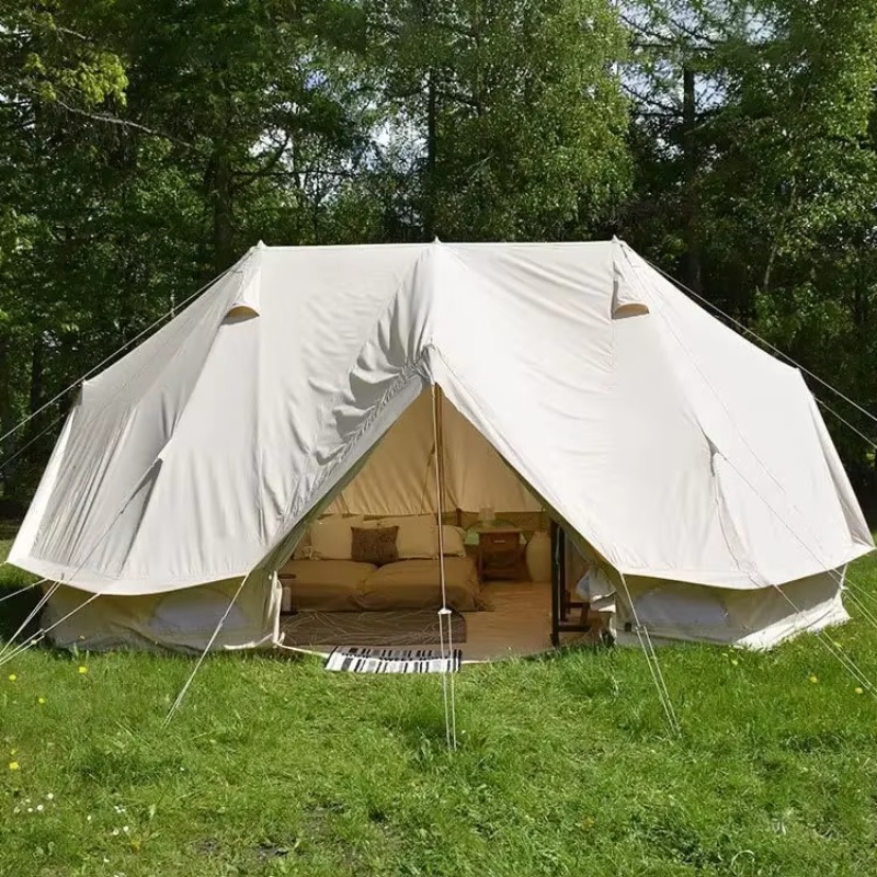 Outdoor Yurt Camping - خيمة كبيرة من القماش القطني للاستخدام