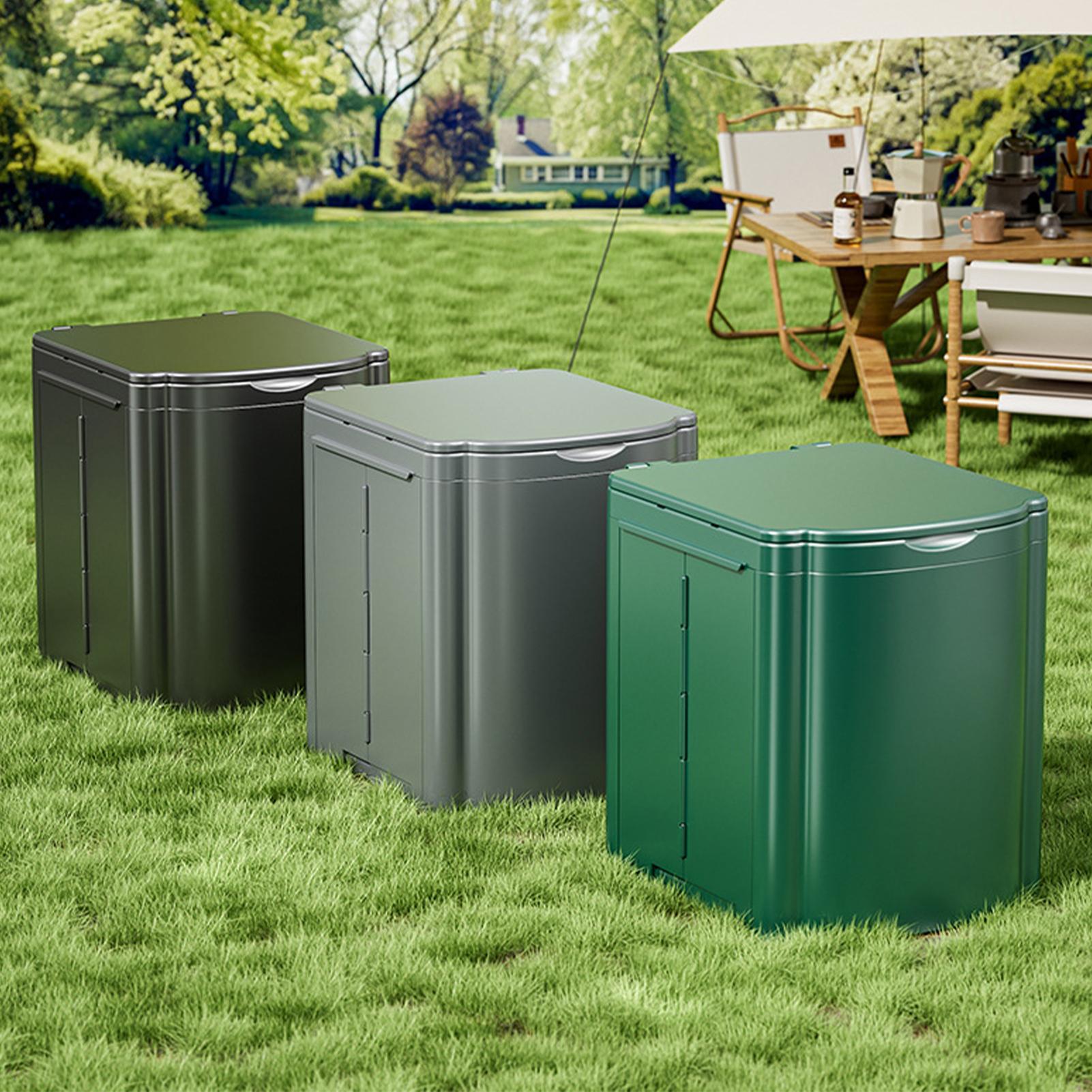 Outdoor Camping Toilet - مرحاض محمول للتخييم، مقبض مريح، مرحاض