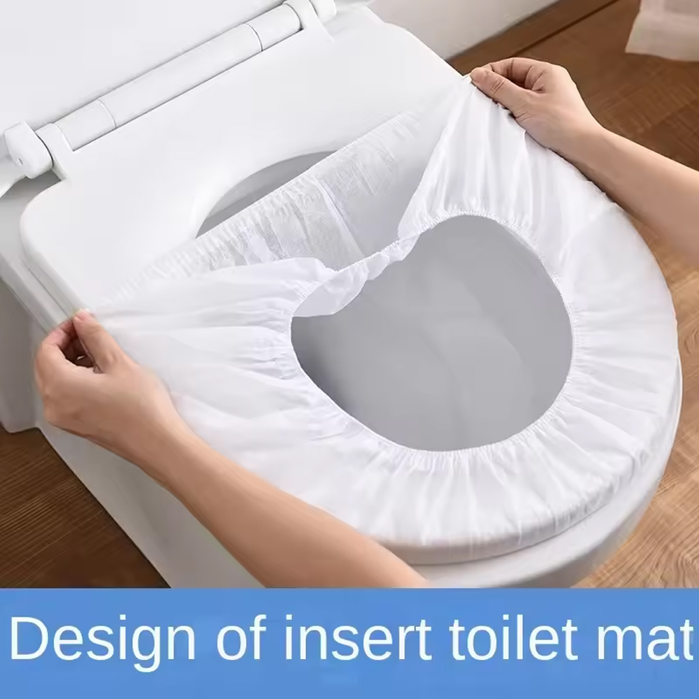 Outdoor Camping Toilet - 50/20/10 قطعة المحمولة غطاء مقعد المرحاض