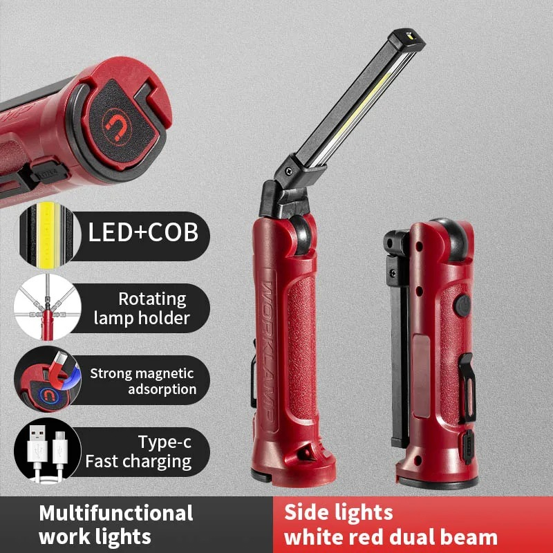 Outdoor Camping Lamp - مصباح عمل LED قابل لإعادة الشحن