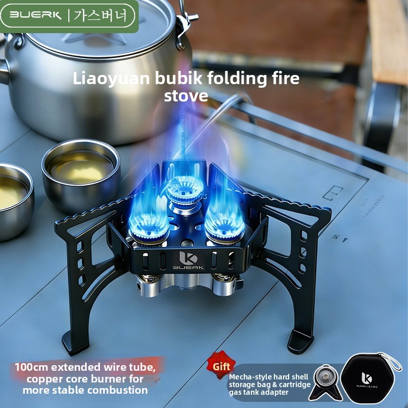 Outdoor Camping Solo - موقد غاز محمول قابل للطي 6500