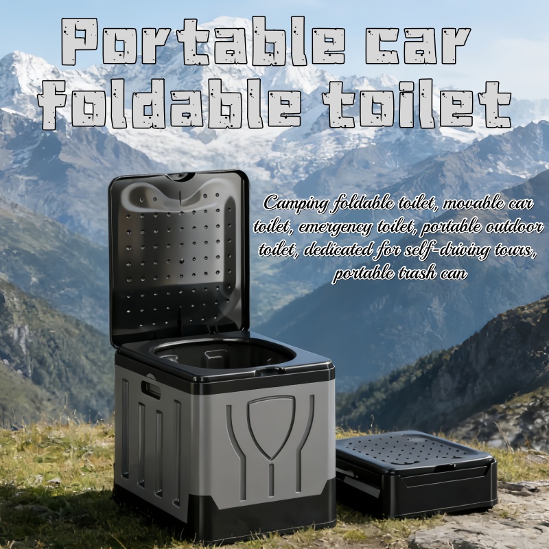 Outdoor Camping Toilet - مراحيض خارجية محمولة مزدوجة كراحيض طوارئ،