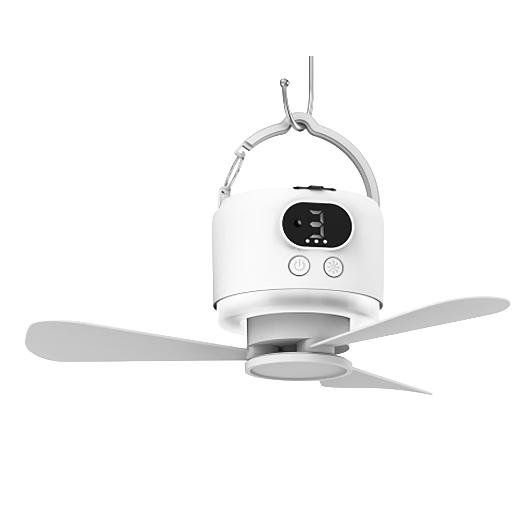 Outdoor Camping Fan - مروحة سقف محمولة قابلة للشحن بسعة
