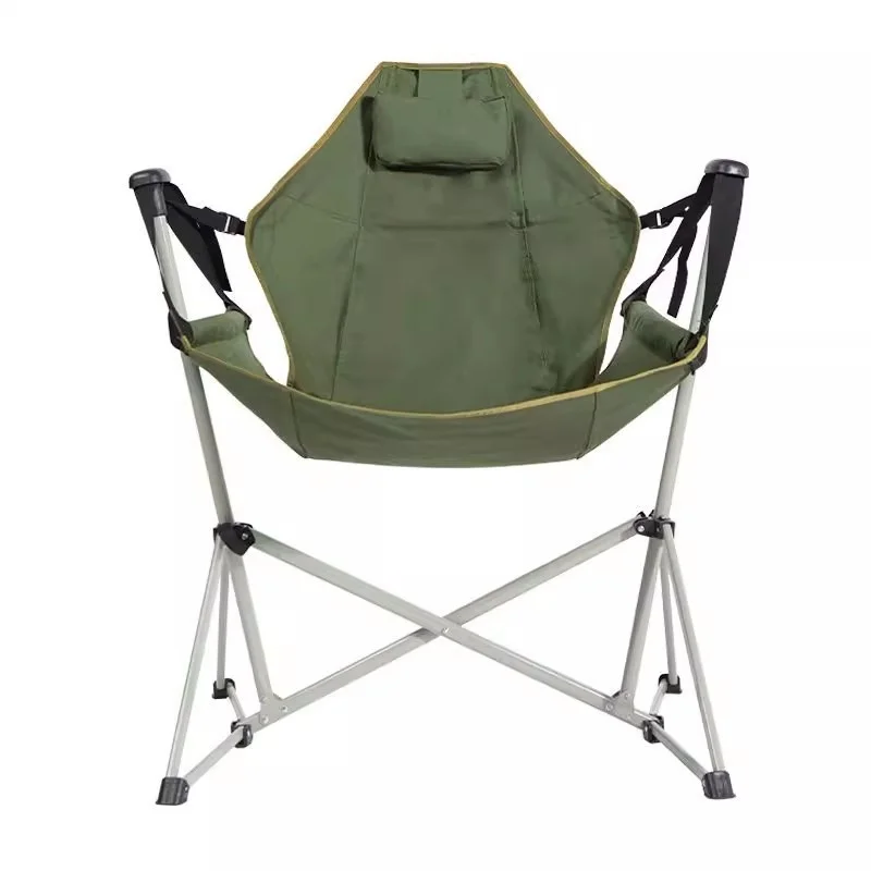 Outdoor Camping Rocking Chair - كرسي خشبي محمول قابل للطي للاستخدام