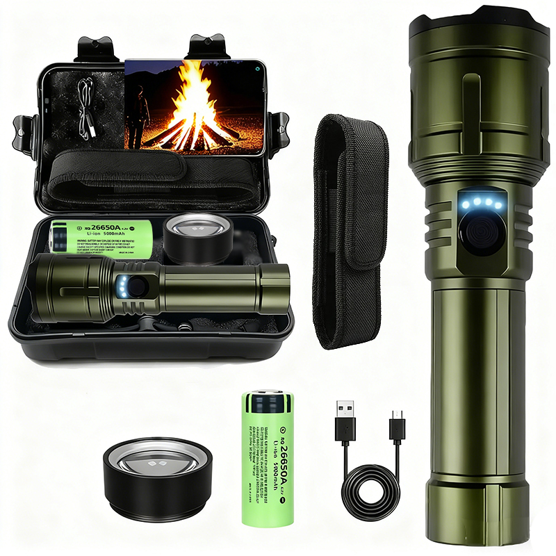 Outdoor Camping Lamp - مصباح يدوي قوي للغاية، مصباح يدوي
