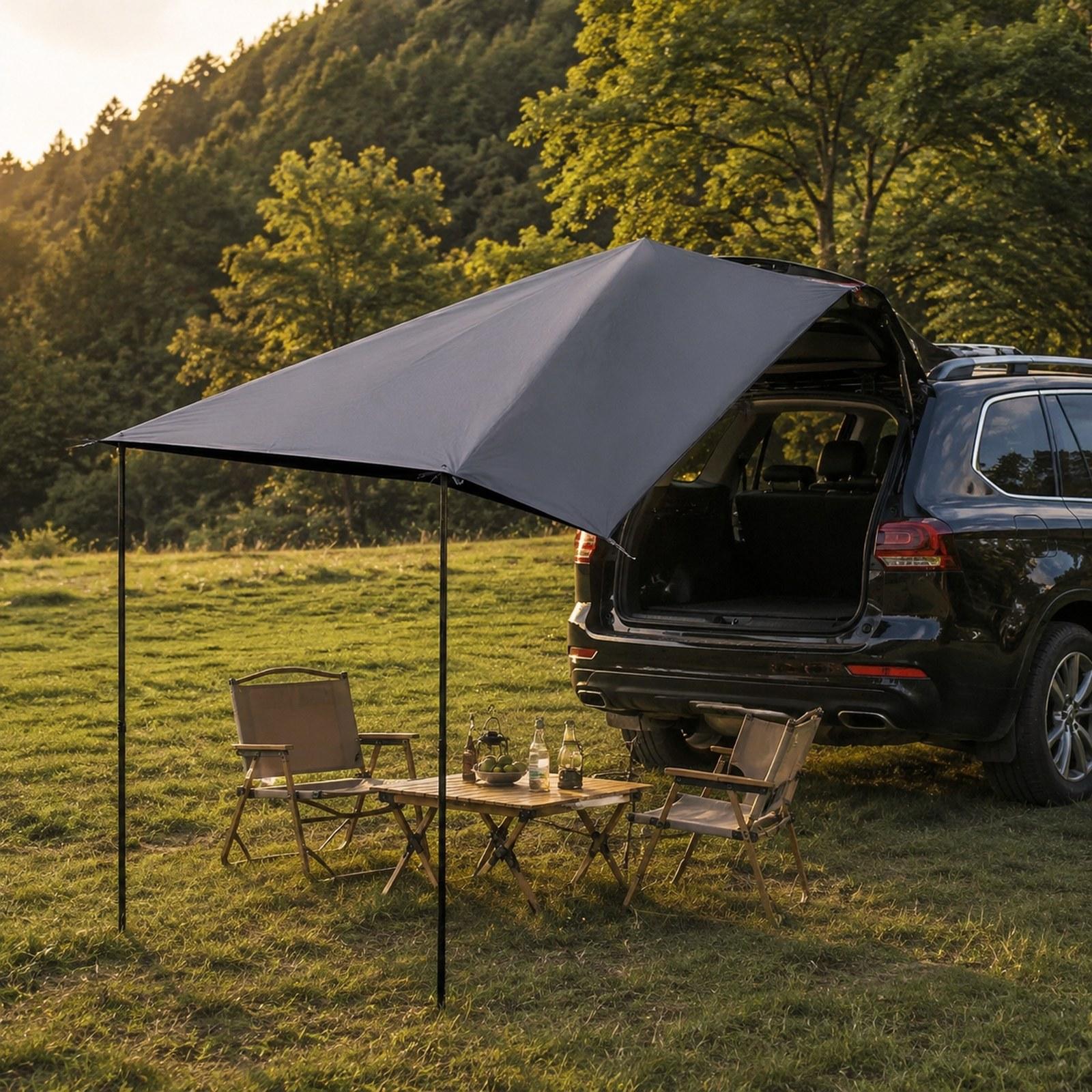 Outdoor Camping Van Tent - مظلة تخييم للسيارة للحماية من الشمس،