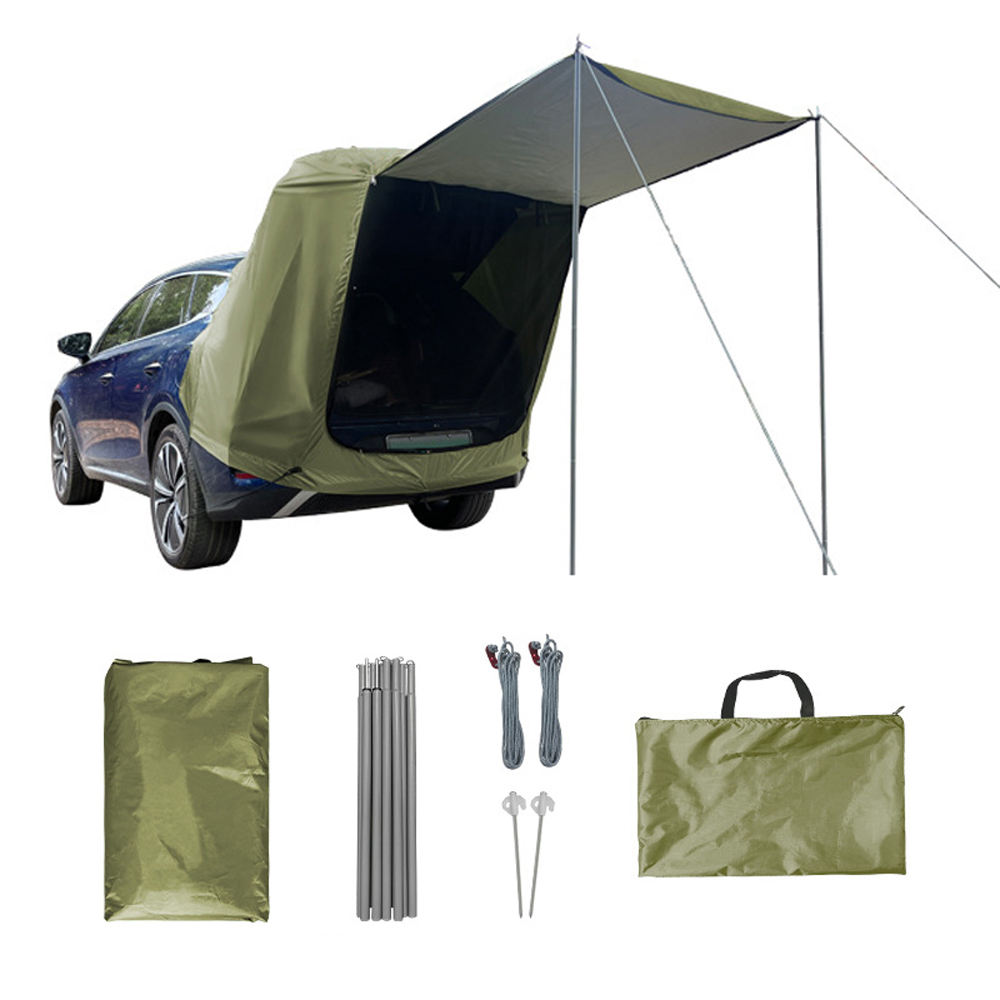 Outdoor Camping Car Tail Tent - خيمة خلفية للسيارة مع مظلة ،