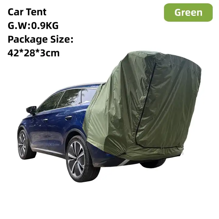 خيمة خارجية مقاومة للمطر لسقف  - مراجعة Outdoor Camping Car Tail Tent وسعره