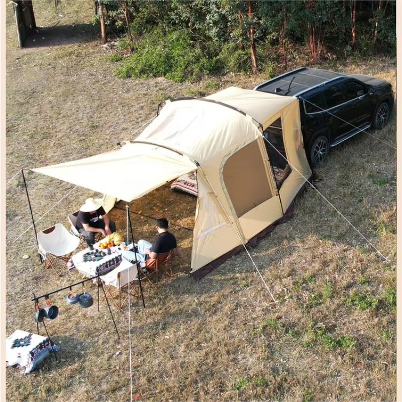 خيمة خلفية للسيارة مخصصة من مص - مراجعة Outdoor Camping Car Tail Tent وسعره