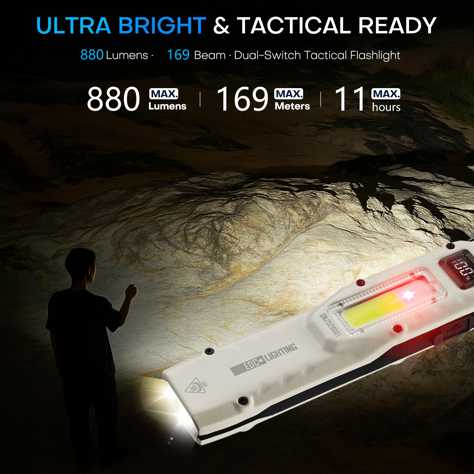 المحمولة 880LM YEMAO M28 رقيقة - مراجعة Outdoor Camping Accessories وسعره