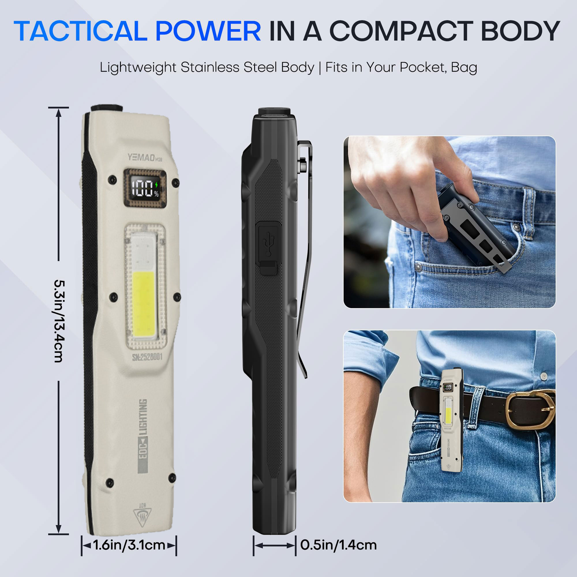المحمولة 880LM YEMAO M28 رقيقة - مراجعة Outdoor Camping Accessories وسعره