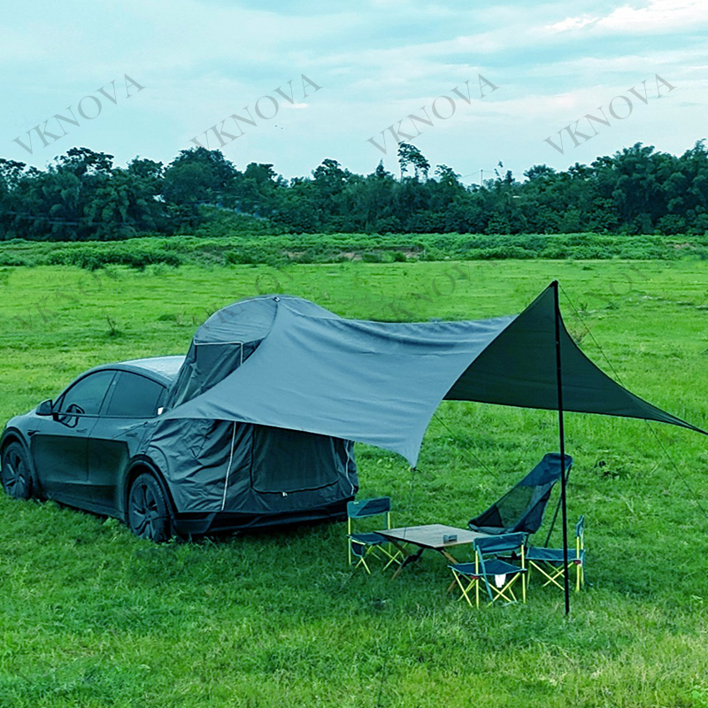 خيمة خلفية لسيارة تيسلا موديل  - مراجعة Outdoor Camping Car Tail Tent وسعره