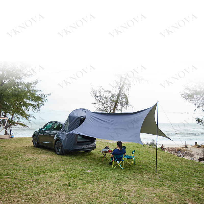 خيمة خلفية لسيارة تيسلا موديل  - مراجعة Outdoor Camping Car Tail Tent وسعره