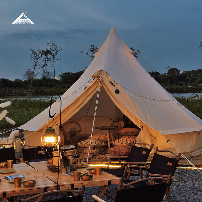 خيمة قطنية خارجية بدون عمود مر - مراجعة Outdoor Yurt Camping وسعره