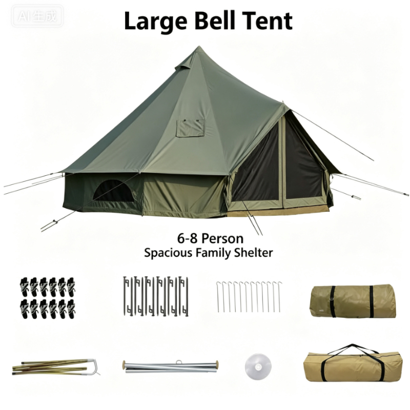 خيمة هرمية من قماش أكسفورد مقا - مراجعة Outdoor Yurt Camping وسعره