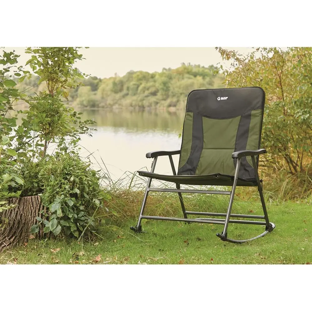 كرسي تخييم هزاز محمول كبير الح - مراجعة Outdoor Camping Rocking Chair وسعره
