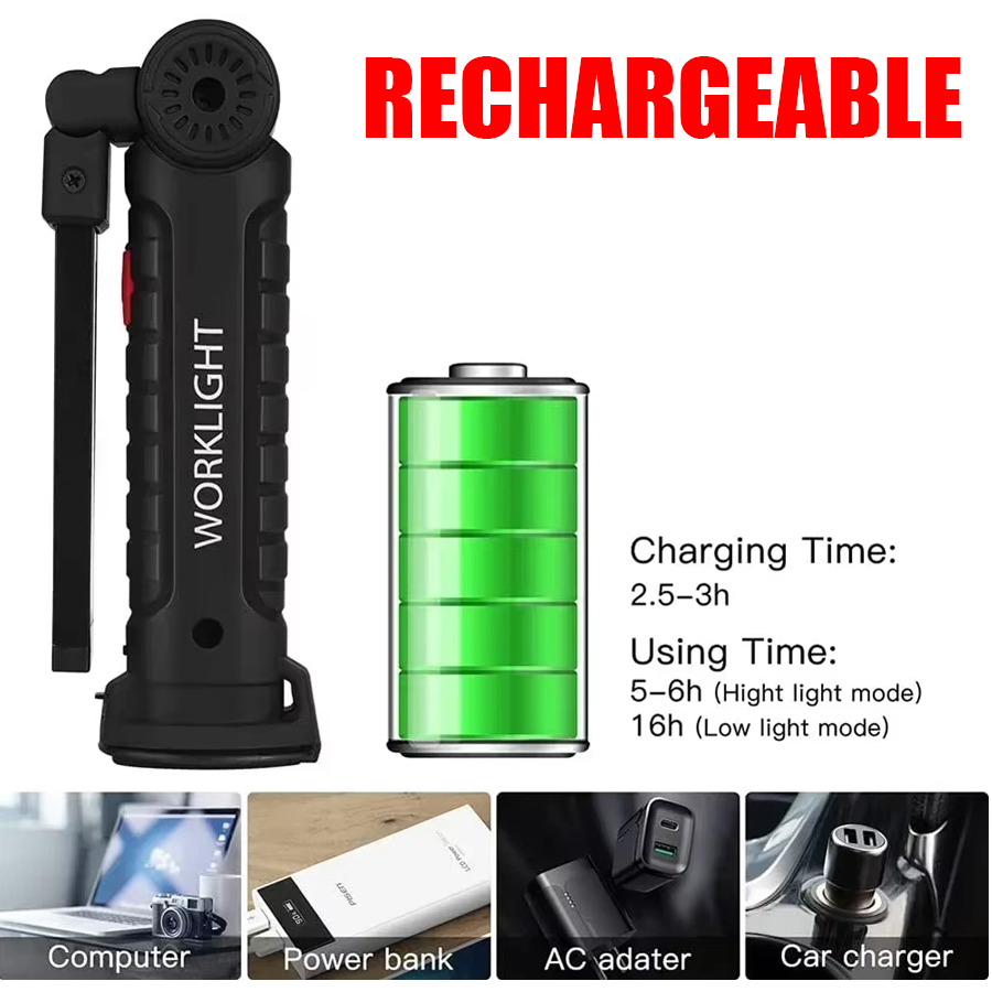 مصباح يدوي LED محمول مع خطاف م - مراجعة Outdoor Camping Lamp وسعره