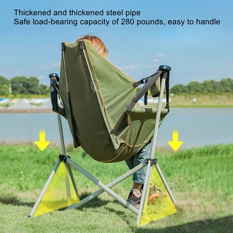 كرسي هزاز للسفر في الهواء الطل - مراجعة Outdoor Camping Rocking Chair وسعره