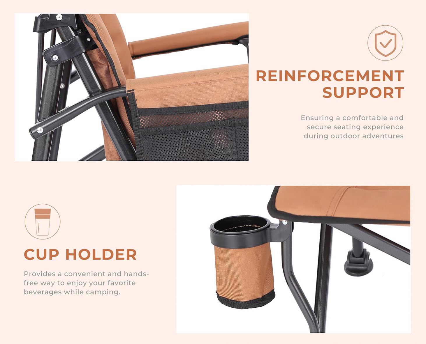 كراسي قابلة للطي فاخرة للاستخد - مراجعة Quality Outdoor Camping Chairs وسعره