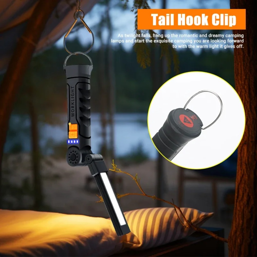 مصباح يدوي COB LED محمول USB ق - مراجعة Outdoor Camping Lamp وسعره