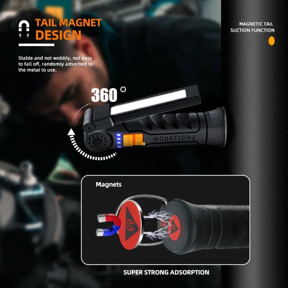 مصباح يدوي COB LED محمول USB ق - مراجعة Outdoor Camping Lamp وسعره