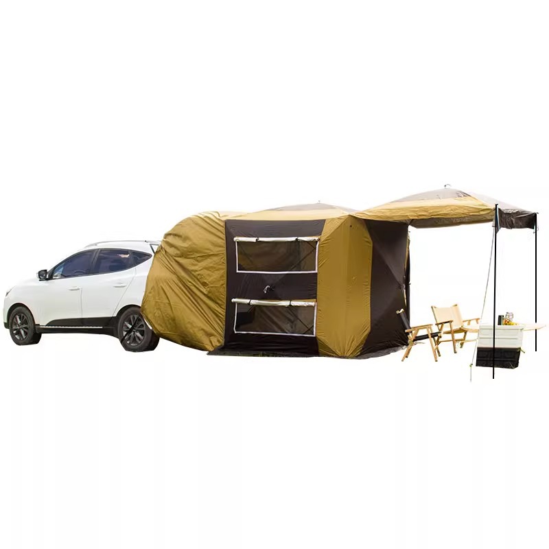 خيمة عائلية قابلة للطي من المص - مراجعة Outdoor Camping Car Tail Tent وسعره
