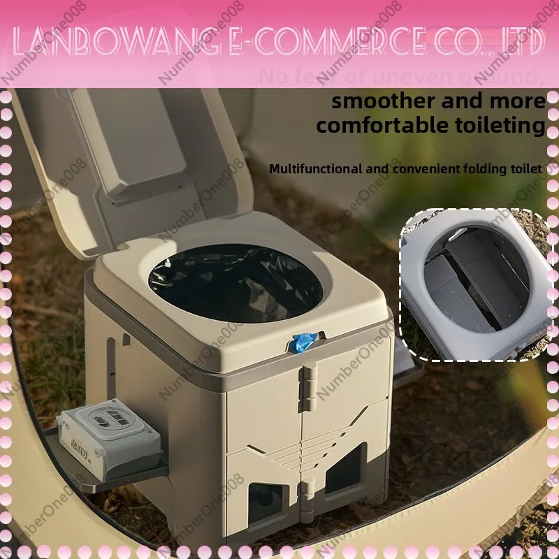 مرحاض متنقل قابل للطي مقاوم لل - مراجعة Outdoor Camping Toilet وسعره