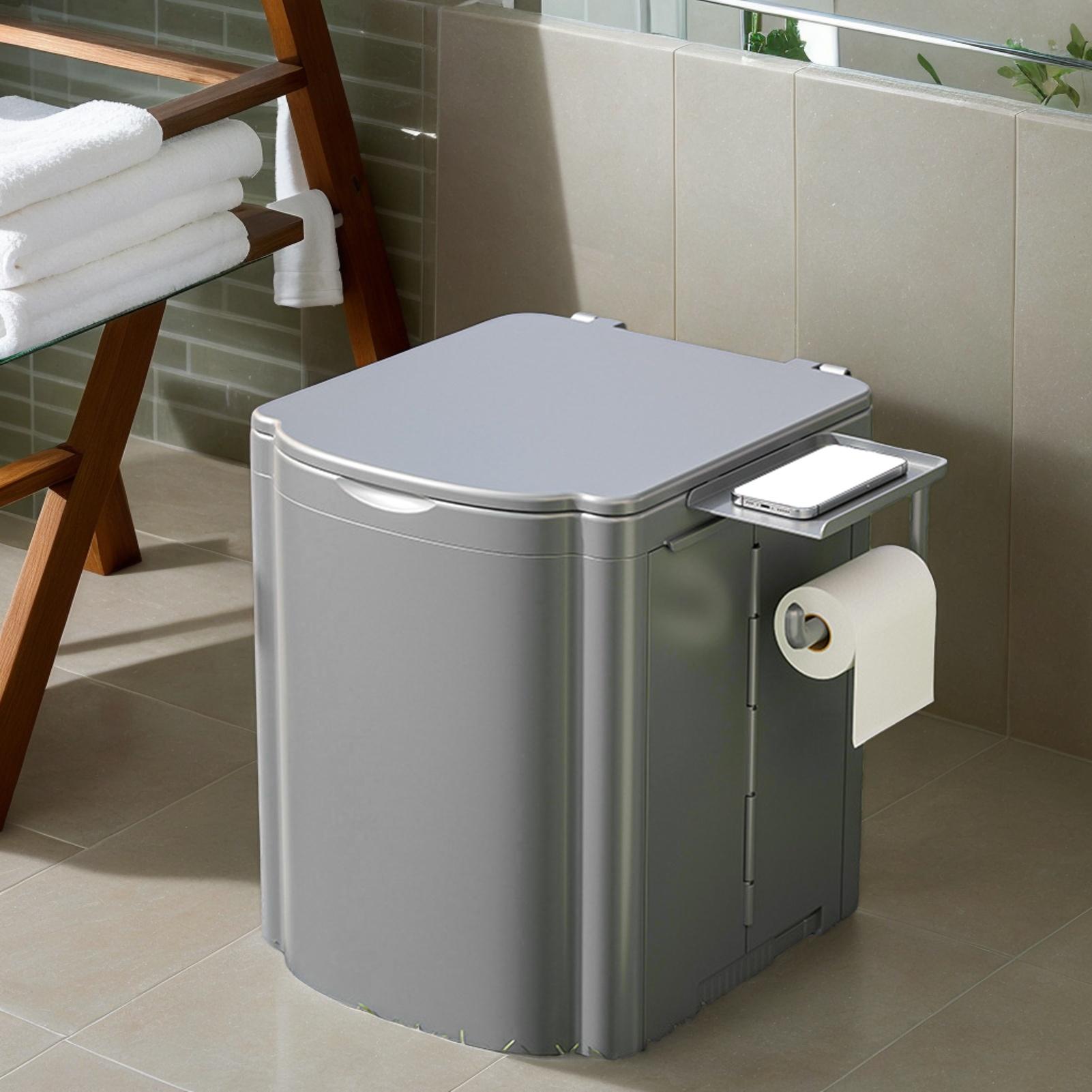 مرحاض محمول للتخييم، مقبض مريح - مراجعة Outdoor Camping Toilet وسعره