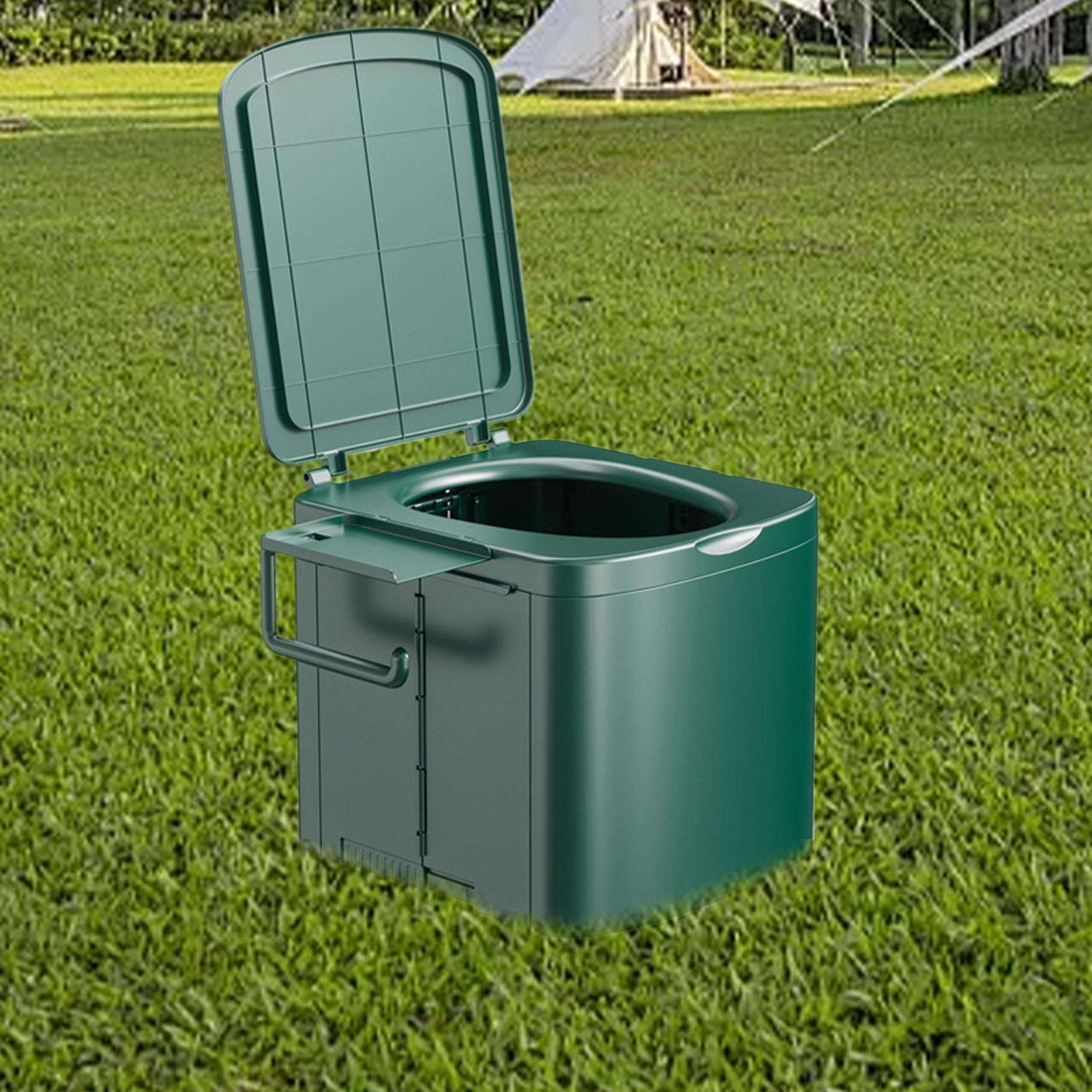مرحاض محمول للتخييم، مقبض مريح - مراجعة Outdoor Camping Toilet وسعره