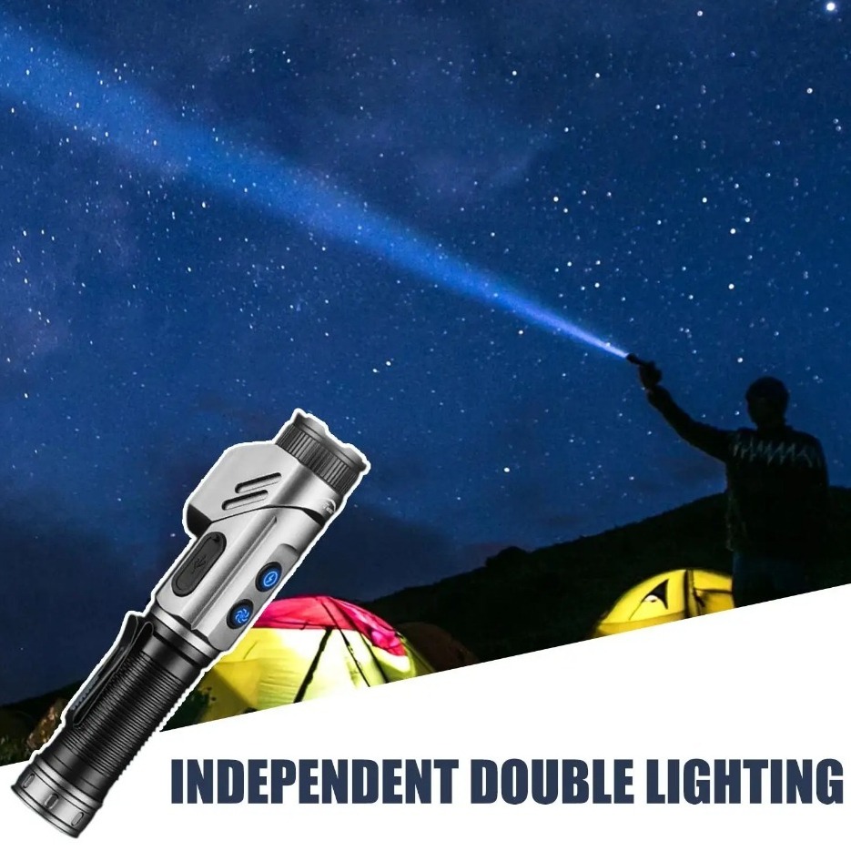 مصباح يدوي LED صغير قوي 90 ° م - مراجعة Outdoor Camping Lamp وسعره
