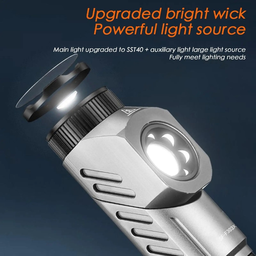 مصباح يدوي LED صغير قوي 90 ° م - مراجعة Outdoor Camping Lamp وسعره