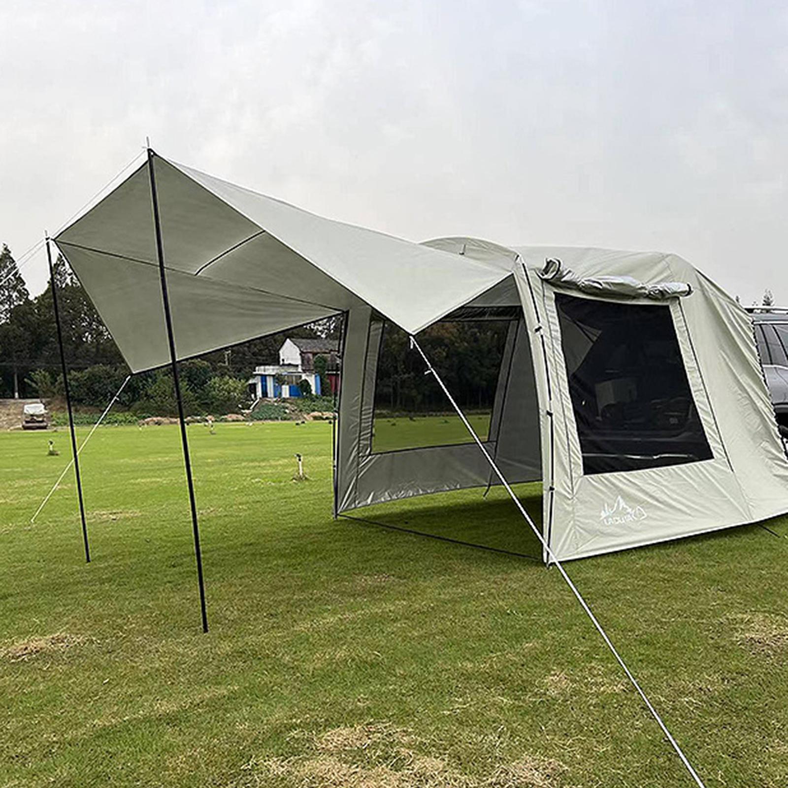 المحمولة سيارة مقاوم للماء الخ - مراجعة Outdoor Camping Car Tail Tent وسعره