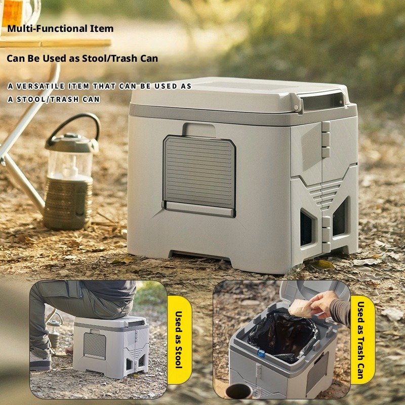 مرحاض متنقل قابل للطي للسيارة  - مراجعة Outdoor Camping Toilet وسعره