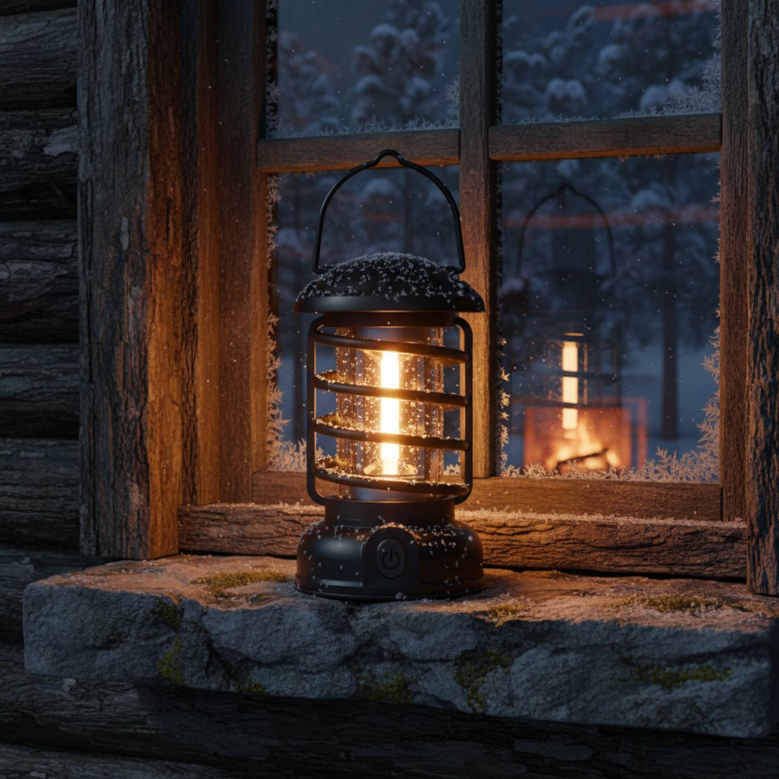 فانوس تخييم بتصميم عتيق مع مصد - مراجعة Outdoor Camping Lamp وسعره