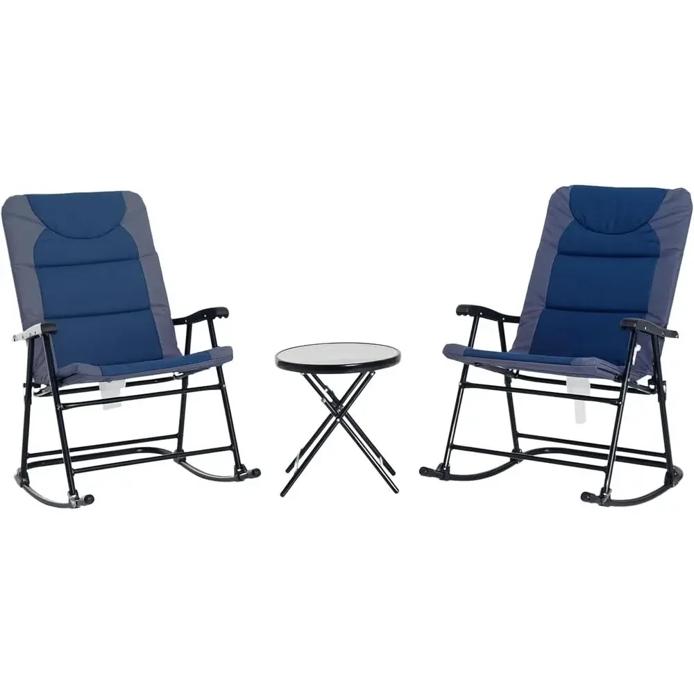 طقم أثاث خارجي من 3 قطع باللون - مراجعة Outdoor Camping Rocking Chair وسعره