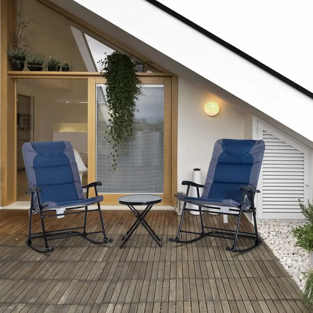 طقم أثاث خارجي من 3 قطع باللون - مراجعة Outdoor Camping Rocking Chair وسعره