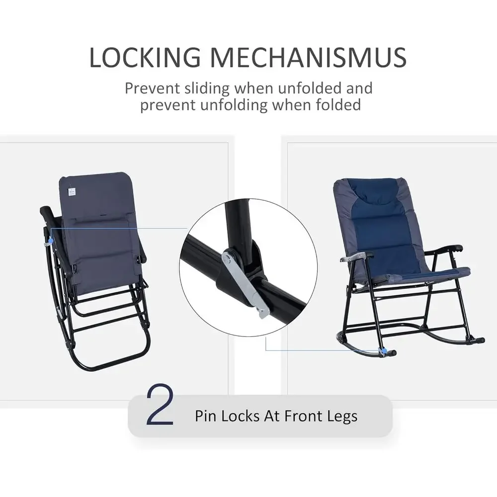 طقم أثاث خارجي من 3 قطع باللون - مراجعة Outdoor Camping Rocking Chair وسعره