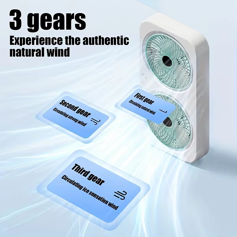 مروحة USB مزدوجة الرأس قابلة ل - مراجعة Outdoor Camping Fan وسعره