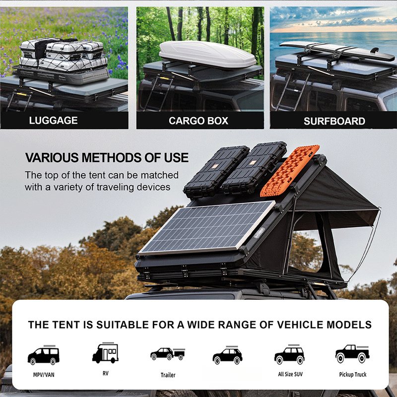 خيمة سقف صلبة من الألومنيوم مع - مراجعة Outdoor Camping Van Tent وسعره