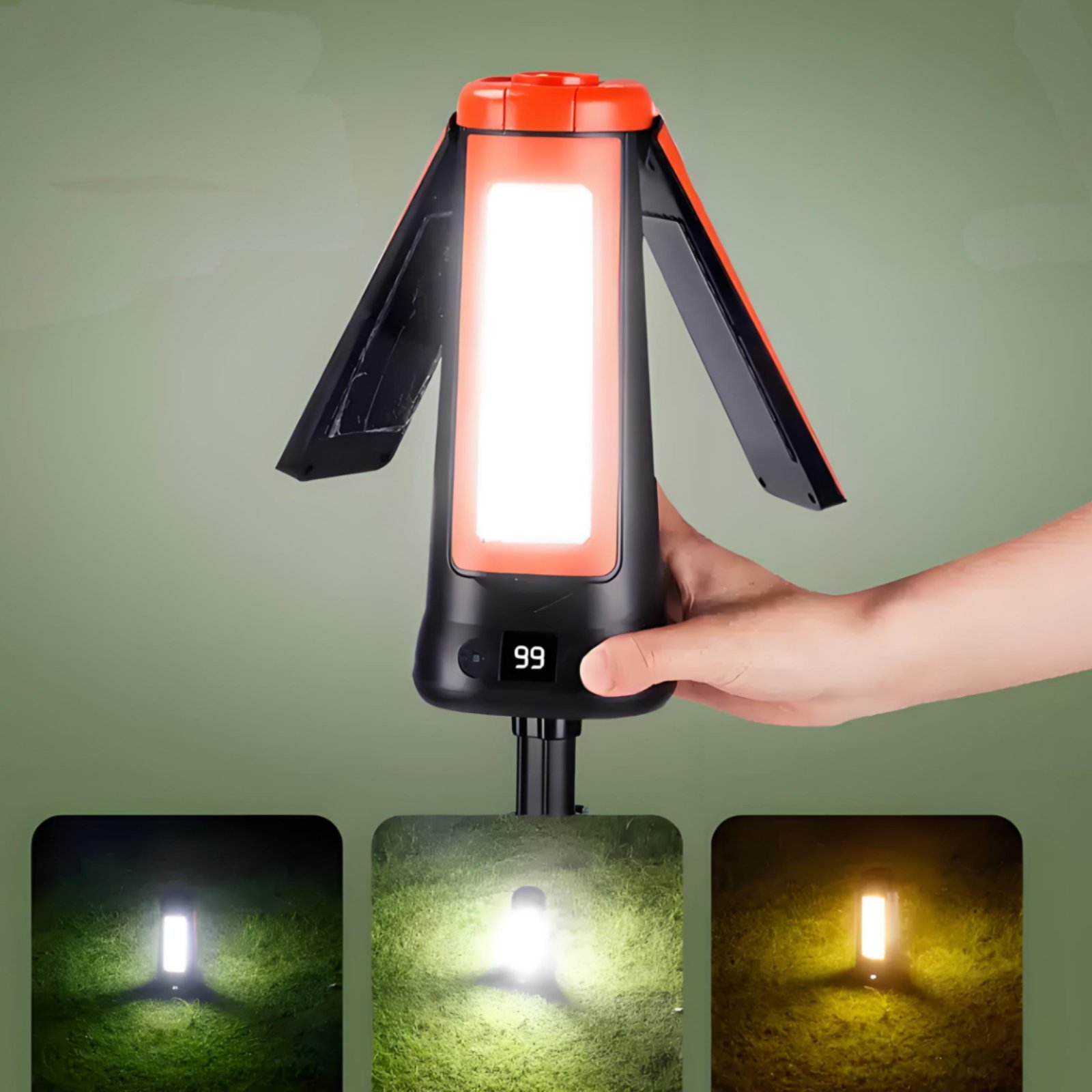 مصباح خيمة تلسكوبي قابل للتعدي - مراجعة Outdoor Camping Lamp وسعره