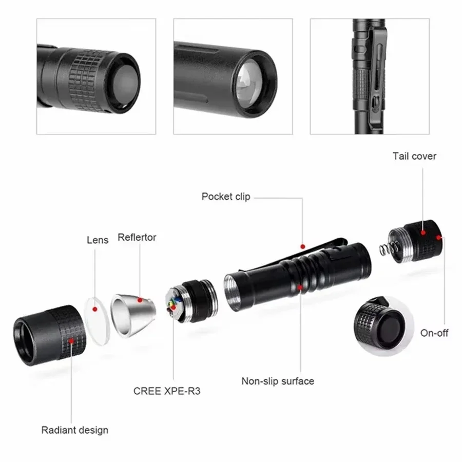 1-4 قطعة قلم LED صغير محمول ضو - مراجعة Outdoor Camping Accessories وسعره