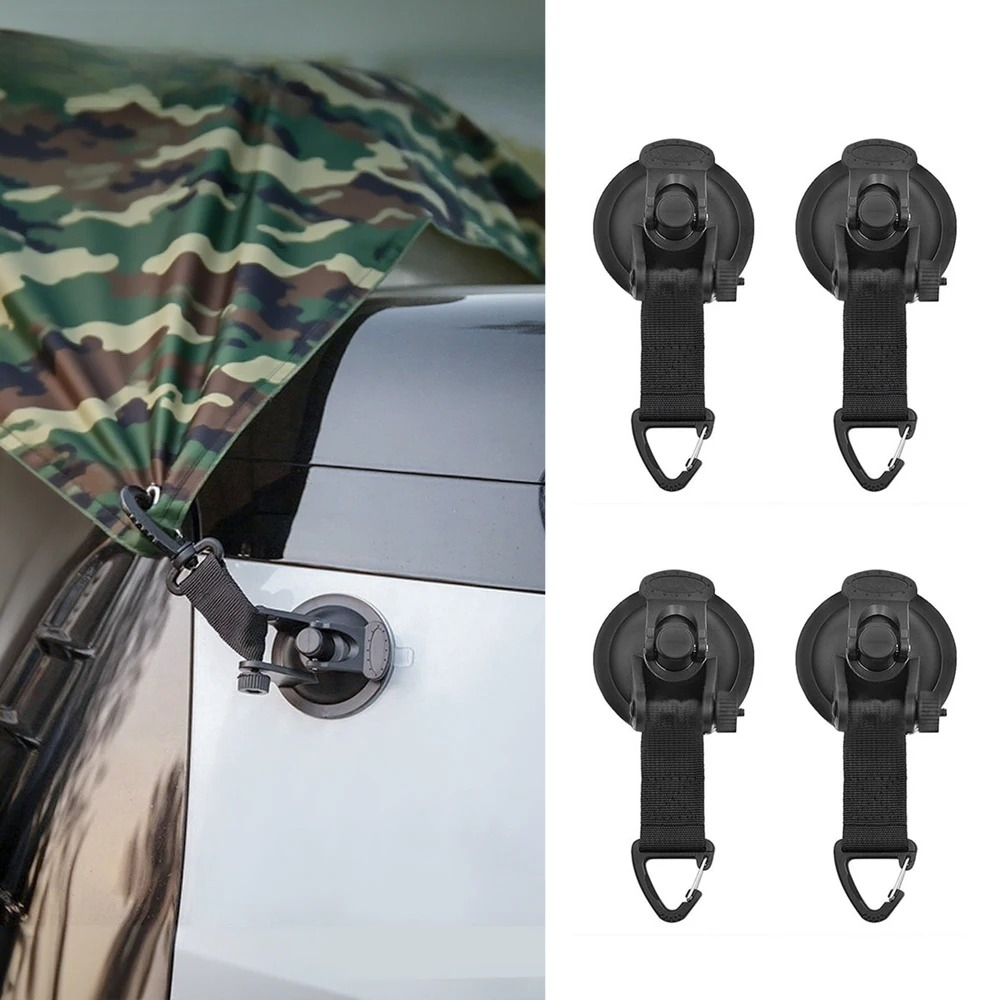 2/4 قطع مشبك شفط لخيمة السيارة - مراجعة Outdoor Camping Van Tent وسعره