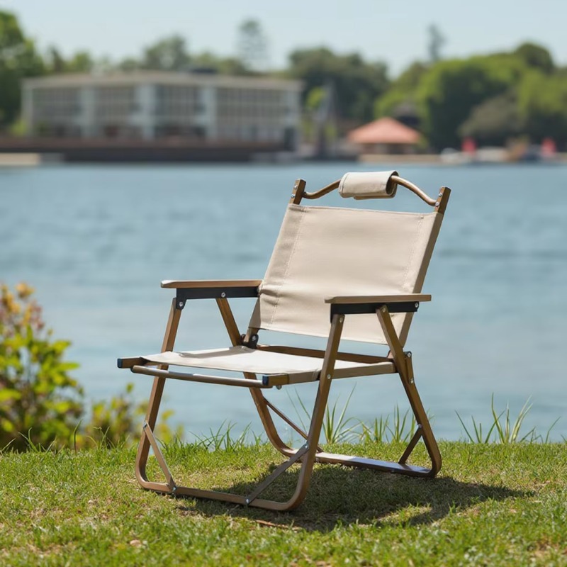 كرسي تخييم محمول قابل للطي عال - مراجعة Quality Outdoor Camping Chairs وسعره