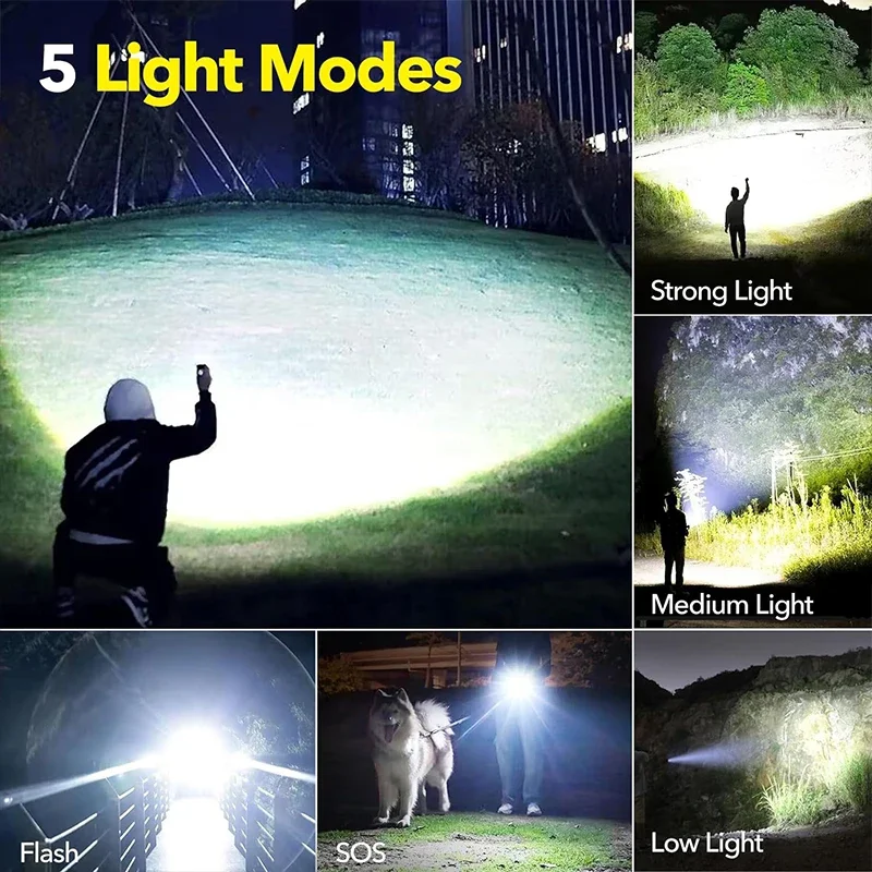 مصباح يدوي LED عالي الطاقة قاب - مراجعة Outdoor Camping Lamp وسعره