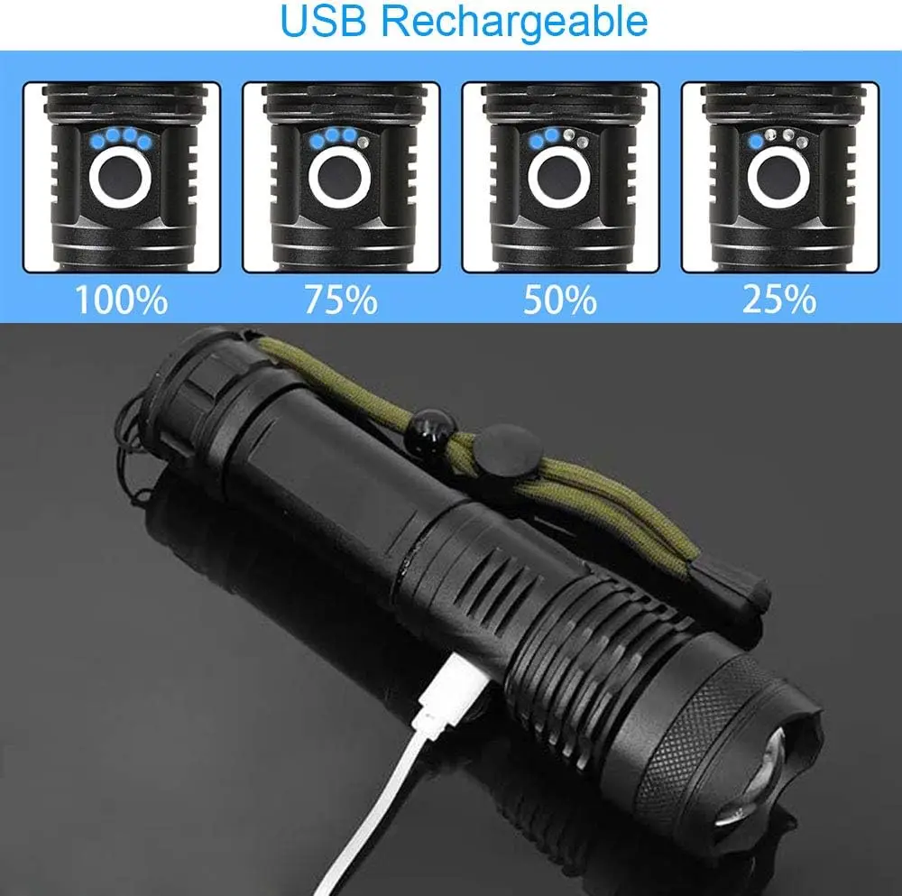 مصباح يدوي LED عالي الطاقة قاب - مراجعة Outdoor Camping Lamp وسعره