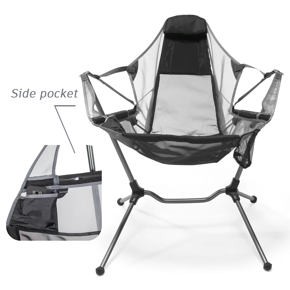 كرسي هزاز محمول خفيف الوزن من  - مراجعة Outdoor Camping Rocking Chair وسعره