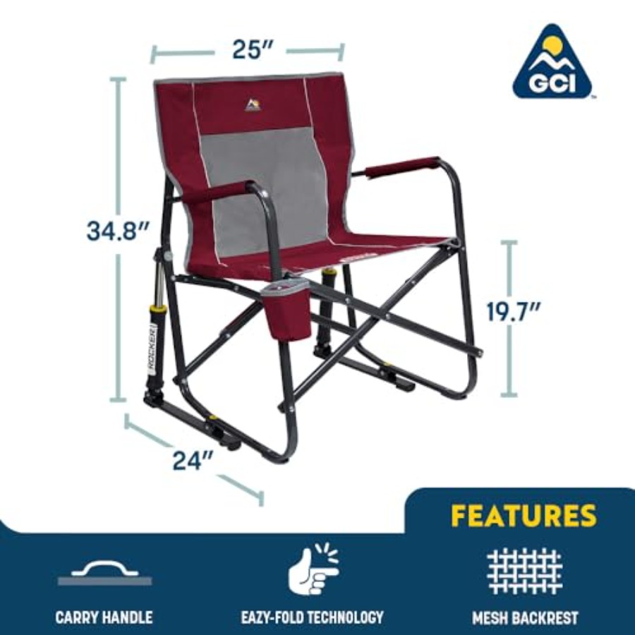 كرسي تخييم فري ستايل روكير للا - مراجعة Outdoor Camping Rocking Chair وسعره