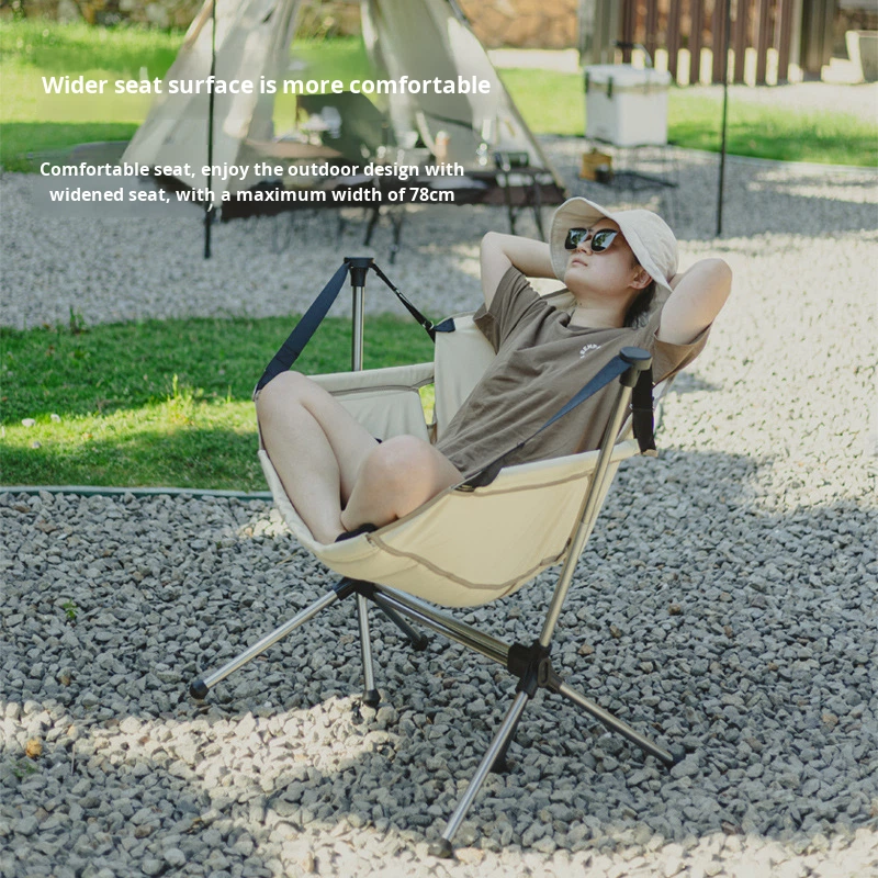 كرسي هزاز/أرجوحة قابل للطي للا - مراجعة Outdoor Camping Rocking Chair وسعره